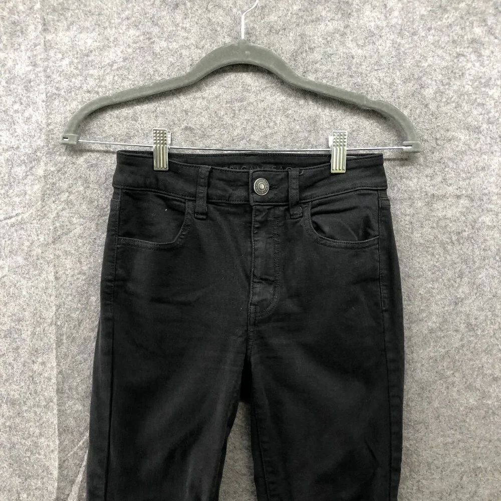 American Eagle Hi-Rise Jegging Womens‎ 0 Short Black Skinny